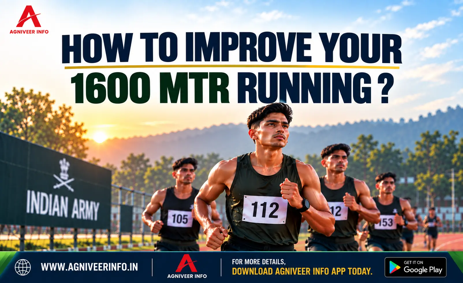 AGNIVEER 1600M RUNNING TIPS — HOW TO IMPROVE YOUR TIMING | INDIAN ARMY