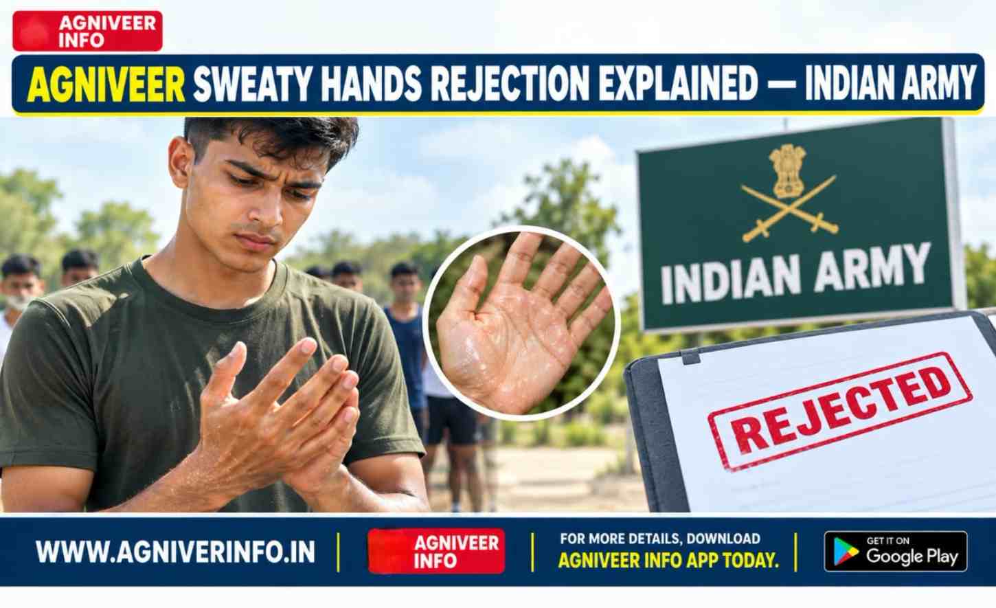 AGNIVEER SWEATY HANDS REJECTION EXPLAINED — INDIAN ARMY