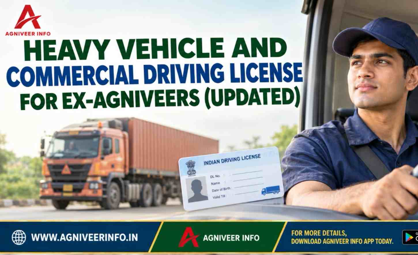 HEAVY VEHICLE AND COMMERCIAL DRIVING LICENSE FOR EX-AGNIVEERS (UPDATED)
